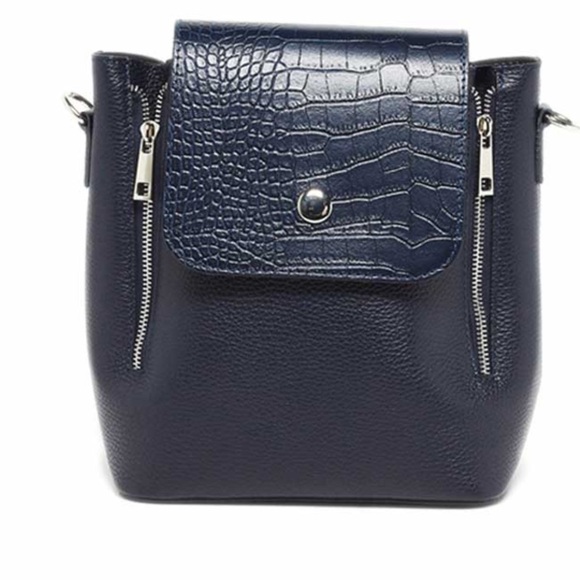 Christian Laurier Lou Navy Convertible Backpack Convertible Adjustable Straps